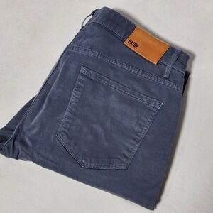 men's PAIGE Federal slim fit Pants slate Blue 5 pocket‎ Chino casual size 34 USA